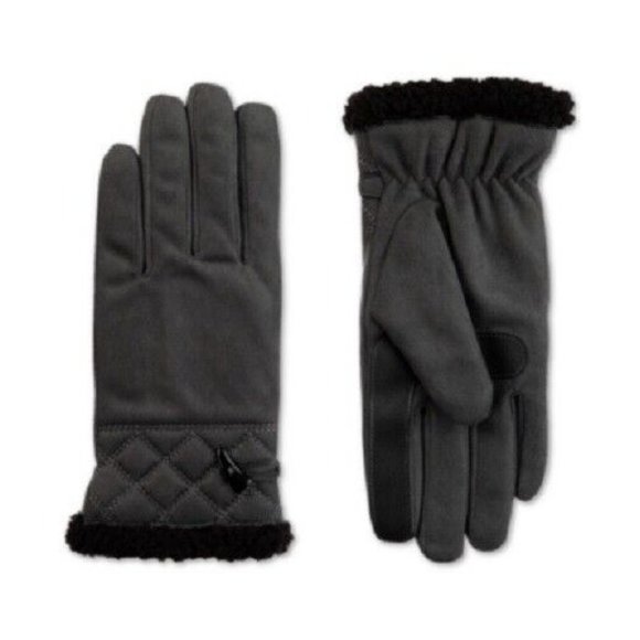ISOTONER-Women's SmartDRI Micro-suede Touchscreen Gloves, Charcoal, S/M,‎ NWT - Picture 1 of 1